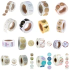 Наклейки для запечатывания, 42 вида, 500 шт.рулон