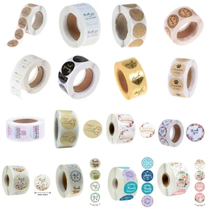 Наклейки для запечатывания, 42 вида, 500 шт.рулон