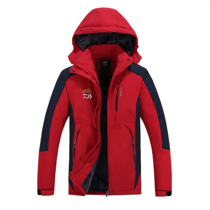 

2021 DAIWA Fishing Clothing Winter Autumn Winter Waterproof Warm Fishing Jackets Men Fleece Thick Outdoor Fishing Clothes