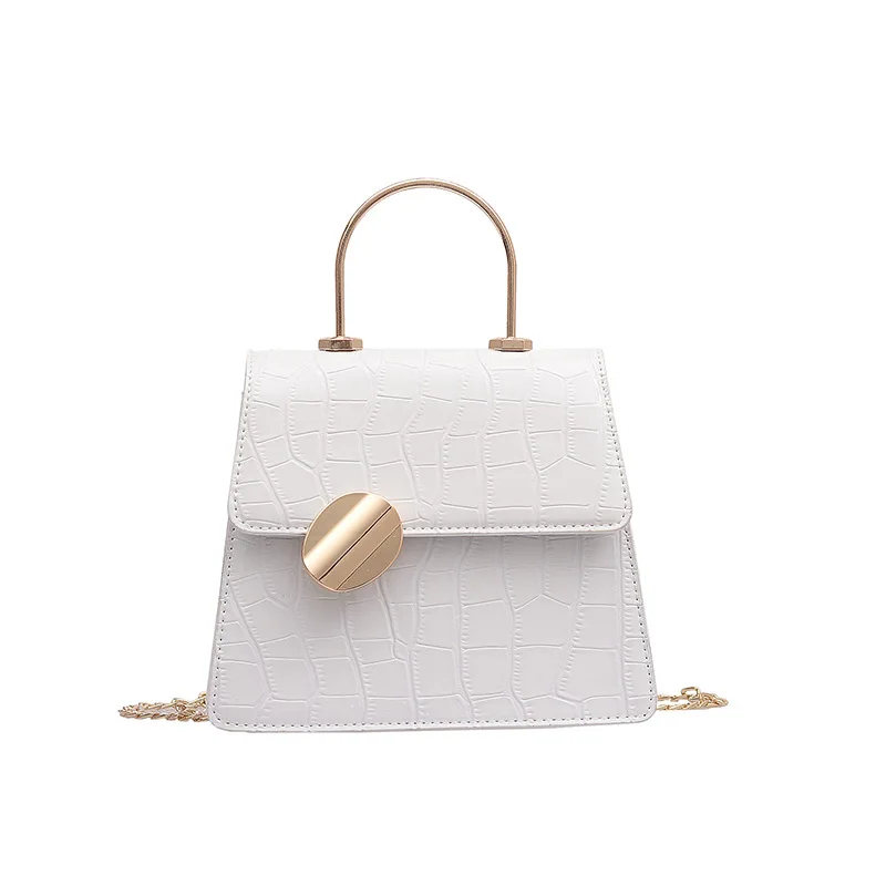 

Women's bags new popular all-match messenger bag fashion temperament chain one shoulder stone pattern small square bag