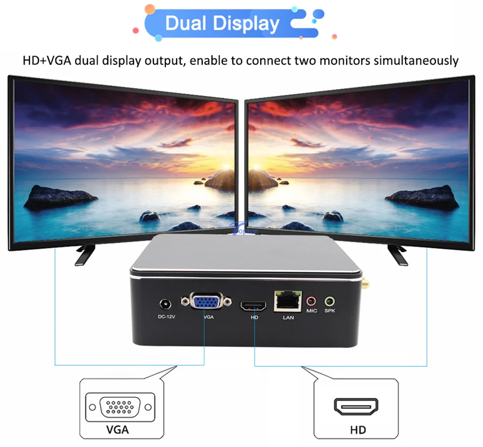 Настольные компьютеры мини ПК Intel Core i7 7567U i5 6287U i3 7167U Iris Plus графика Windows 10 Nuc Linux HDMI VGA 300M WiFi 6* USB