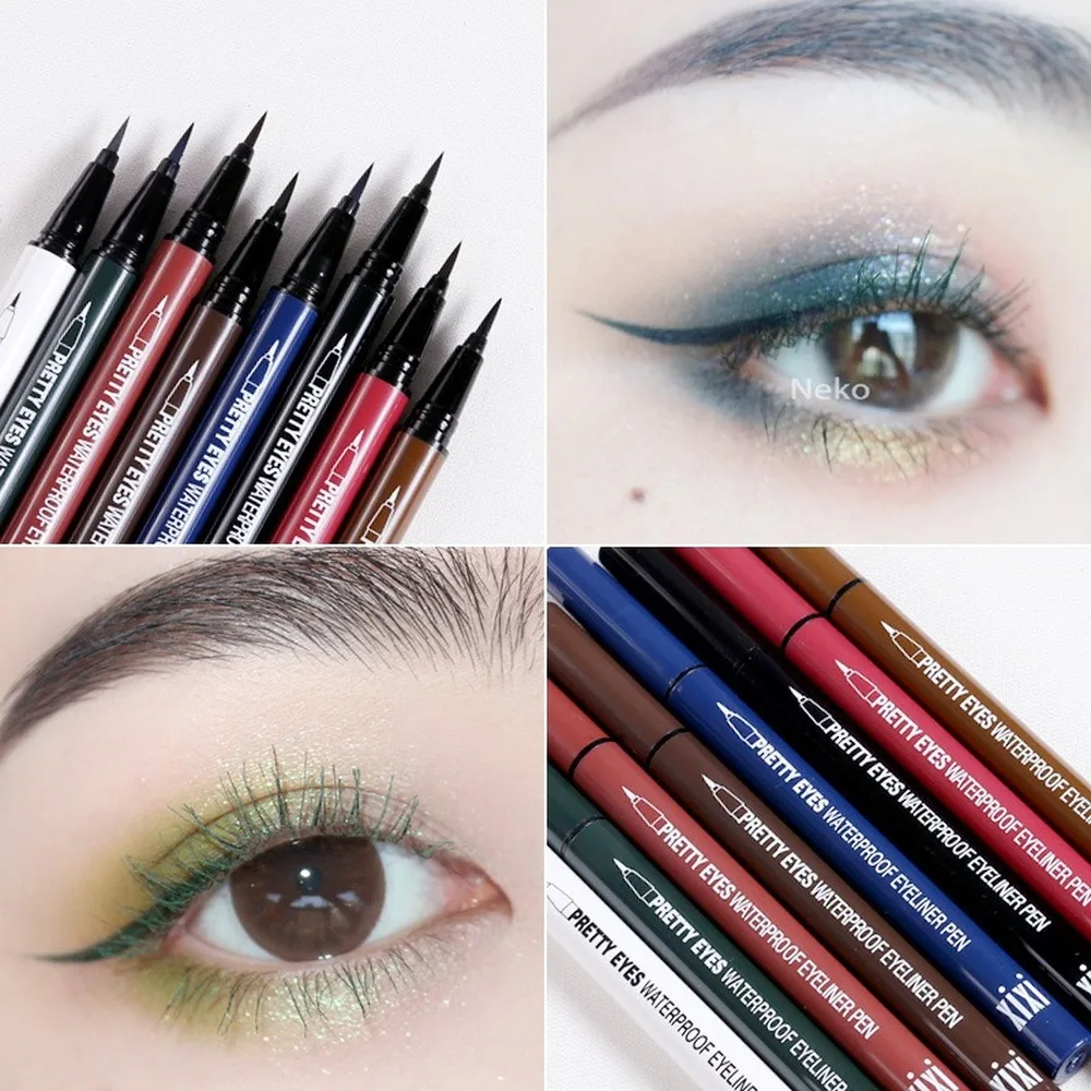 

XIXI Waterproof Eyeliner Quick Dry Makeup Pen Long Lasting Eye Makeup Black Superfine Eyeliner Makeup Tool