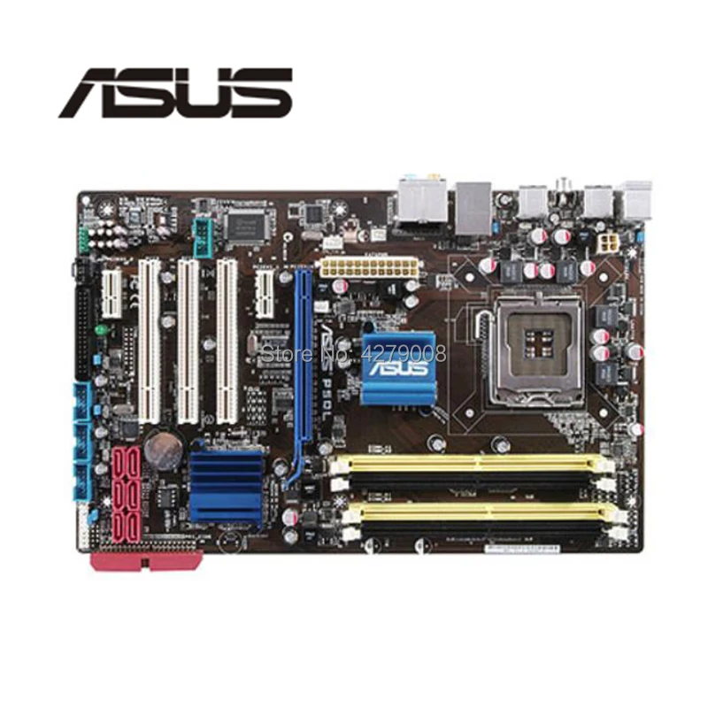 Материнская плата для ASUS P5QL P43 LGA 775 DDR2 б/у|Материнские платы| |