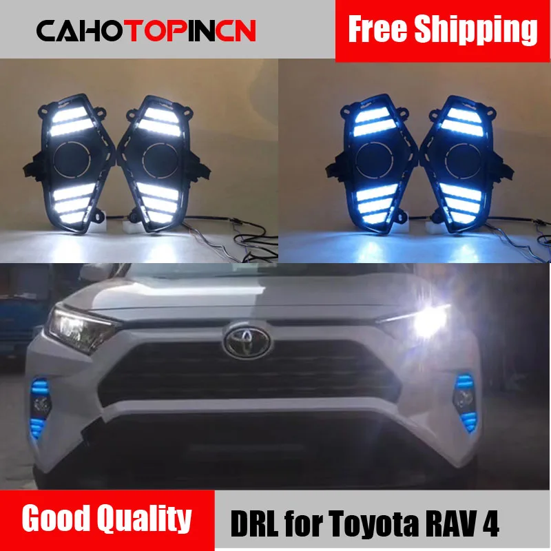 Для Toyota RAV 4 RAV4 2019 2020 желтый сигнал поворота Водонепроницаемый ABS 12 В Автомобильные