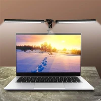 12v table lamp with 120leds lights 24w double headed table clamp folding led light office multifunctional study table lamp