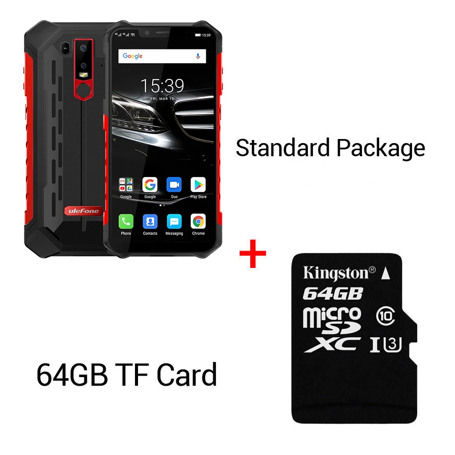 Red N 64GB Card Ulefone Armor 6E Android 9,0 6," IP68 Водонепроницаемый Helio P70 4G+ 64G для распознавания лица NFC Беспроводная зарядка прочный мобильный телефон - Цвет: Red N 64GB Card