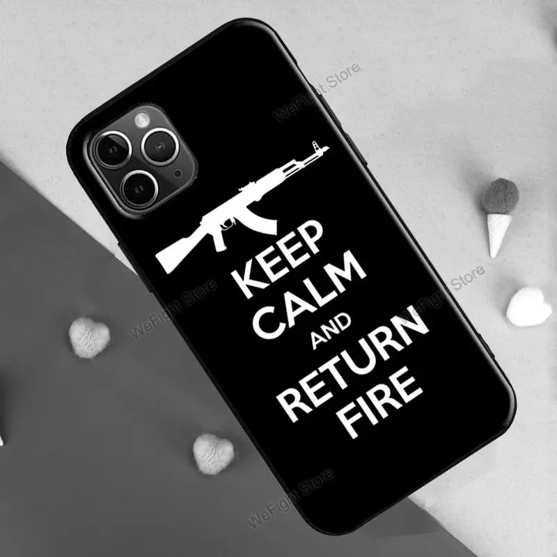 AK 47 чехол для iPhone 11 Pro Max 12 мини X XR XS 6S 7 8 Plus SE 2020 задняя крышка|Бамперы| |