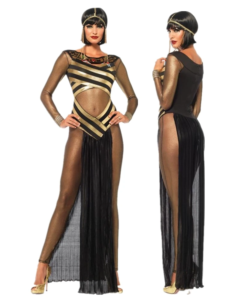 Костюм для косплея эгипетской богини Клеопатры на Хэллоуин маскарадный костюм