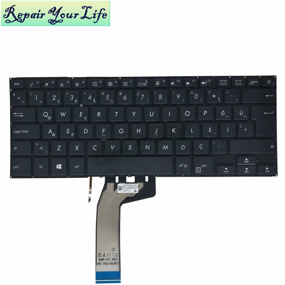 Американская клавиатура для ASUS X411 X411U X411SC X411UV X411UA X411UF X406 S4200 TR Турция 9Z.NDABB.70T черная