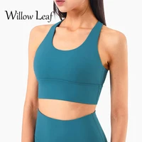 willow leaf 2021crisscross training fitness sport bras top women butter soft skinfriendly workout gym yoga exercise brassiere