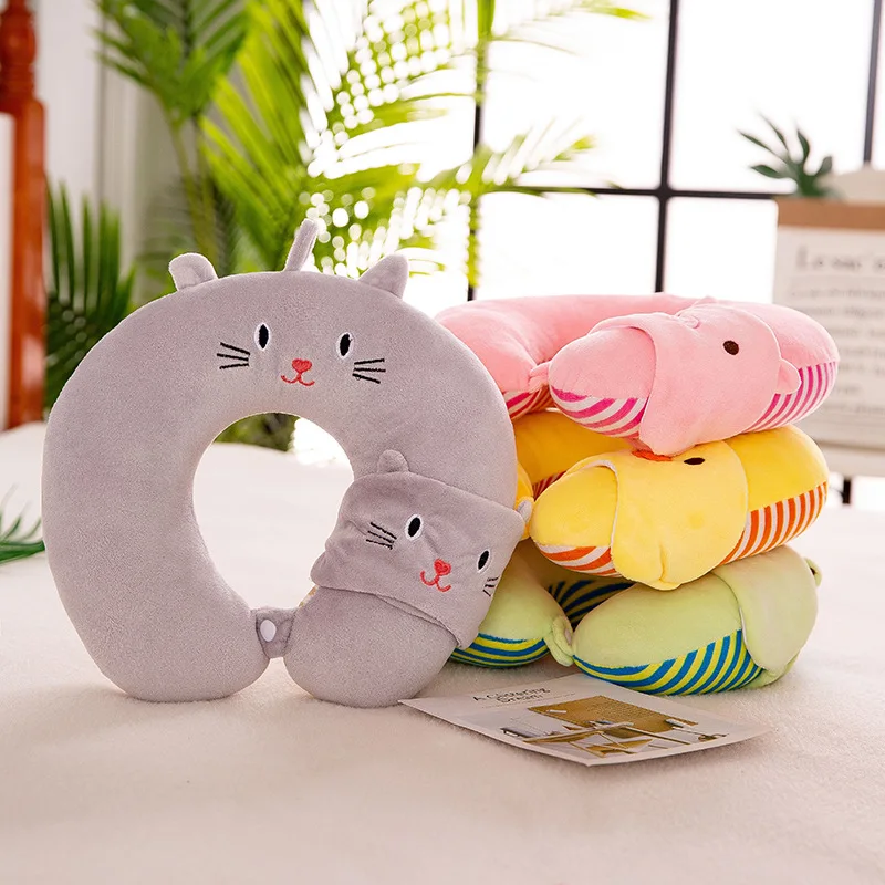 U-образная подушка в форме мультяшного героя для кормления студентов офиса