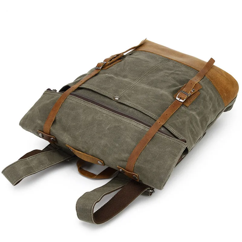 

Men's Backpack 2019 Fashion New Fashion Vintage Canvas Backpack Bag Men's Travel Bag Large Capacity Travel Laptop Backpack Bag