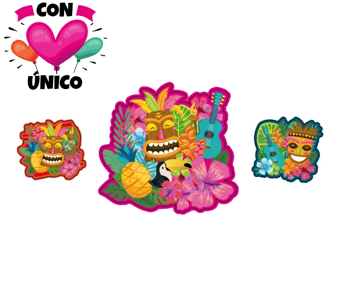 CONUNICO день рождения тропические вечерние фотобудки реквизит принадлежности