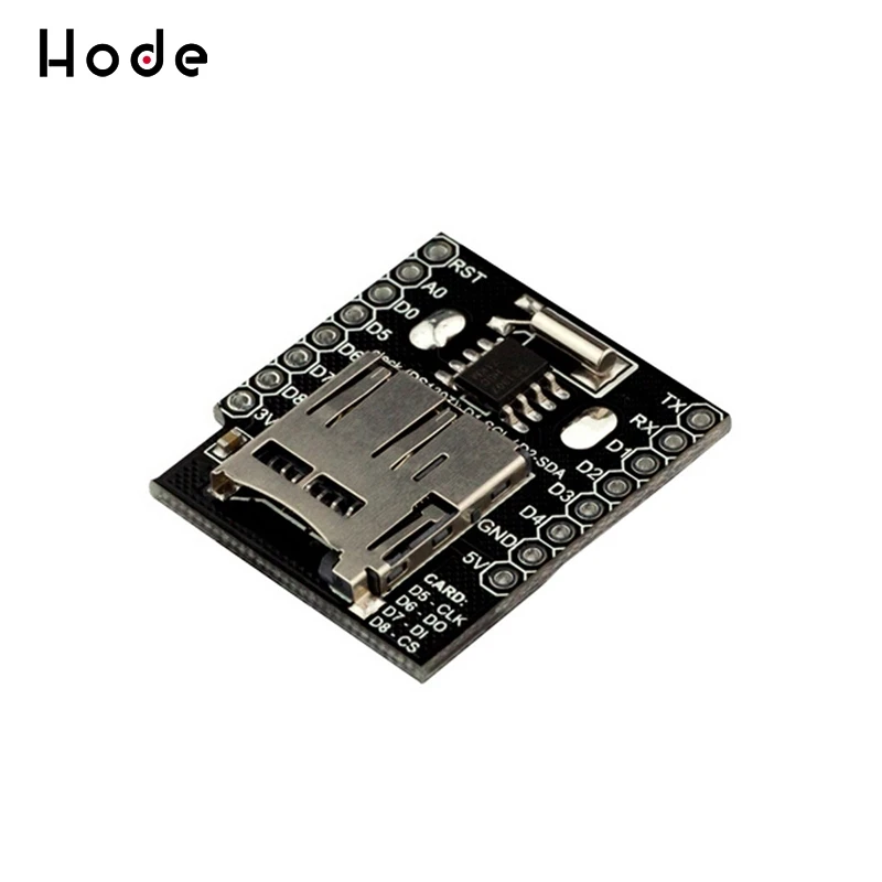 WEMOS D1 мини данные щит регистратора памяти Micro SD РТК DS1307Clock для Arduino Raspberry |