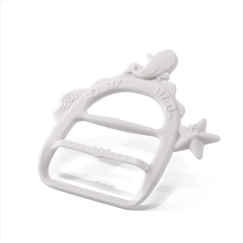 Детский силиконовый Прорезыватель для зубов новорожденных привязанный вручную