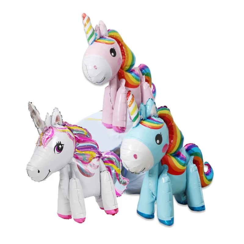 3D мультфильм в форме единорога Цвет стерео пони Группа собранном виде