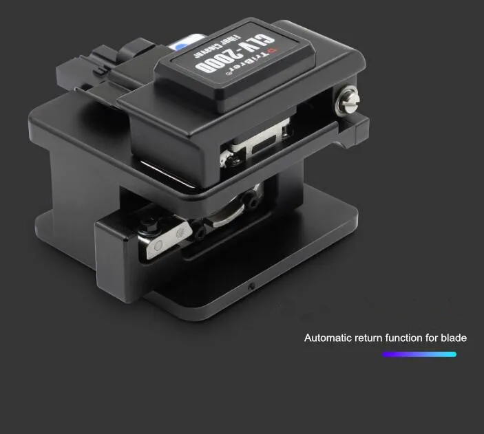 New Starter High-precision automatic Tribrer fiber cleaver 24 faces optic fiber fusion splicer mini cable cutter CLV-200D