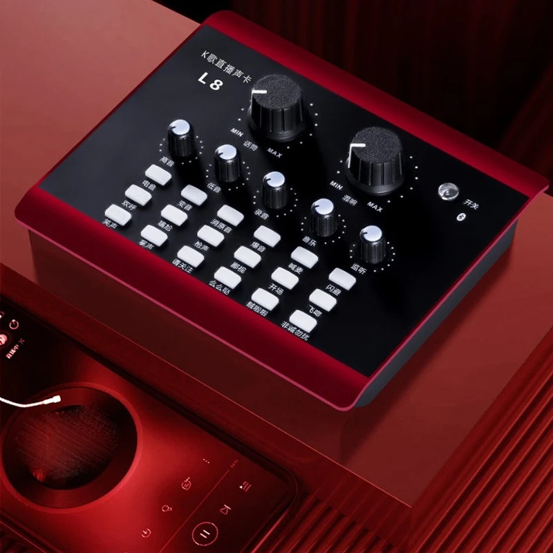 L8 Live Sound Card Voice Changer Device for PS5//Phone/iPad/Computer with Multiple Funny Effect | Компьютеры и офис