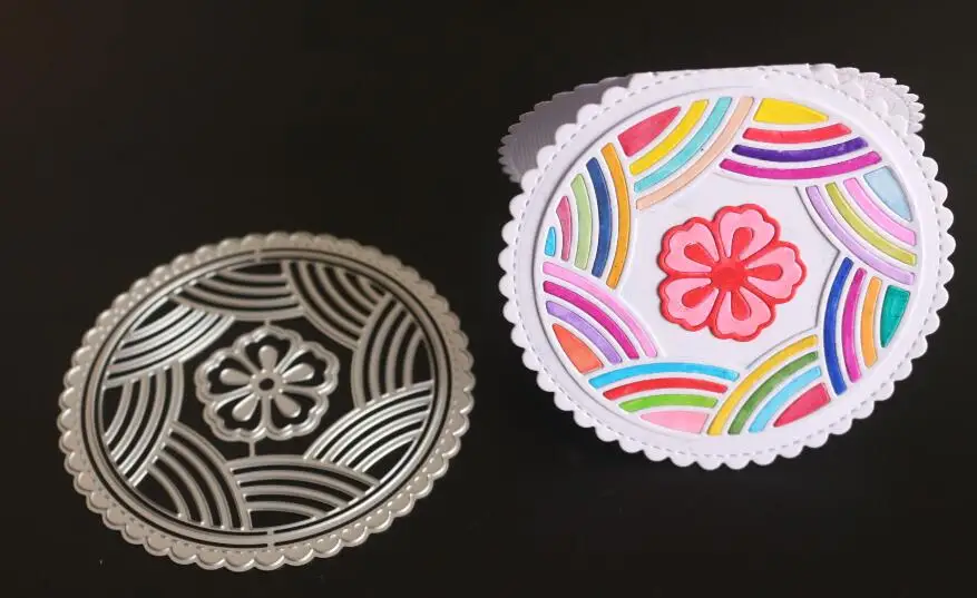 9.5x9.5cm Цветы Дырокол штампы для резки металла трафареты для скрапбукинга DIY открытки в Альбом украшение тиснение папка ремесло инструменты для резки - Цвет: 9.5x9.5cm
