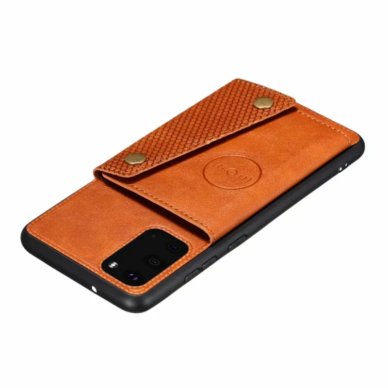 Чехол подставка из искусственной кожи для Samsung Galaxy S21 S20 Ultra S10 S9 S8 J4 J6 Plus Note 20 9 10 Lite A6
