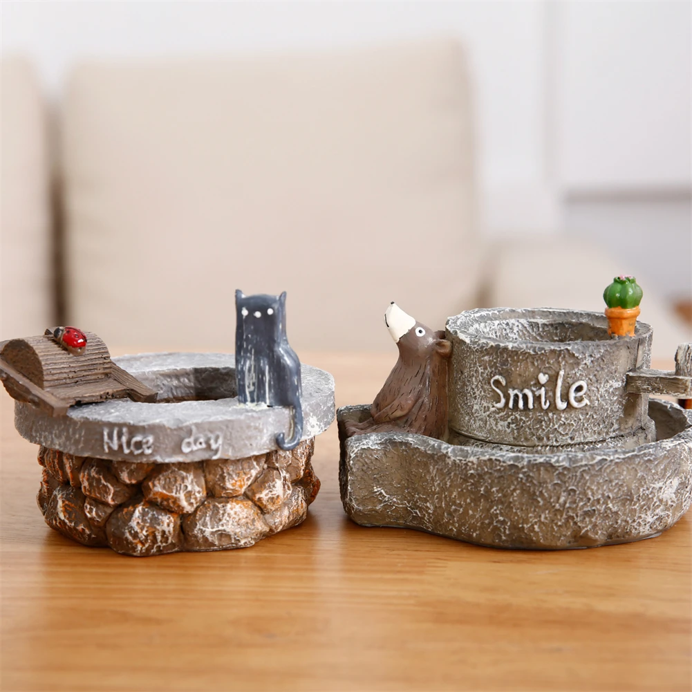 

Vintage British Black Cat Ashtray Personality Creative Resin Craft Holiday Gifts Home Living Room Desktop Storage Decoration