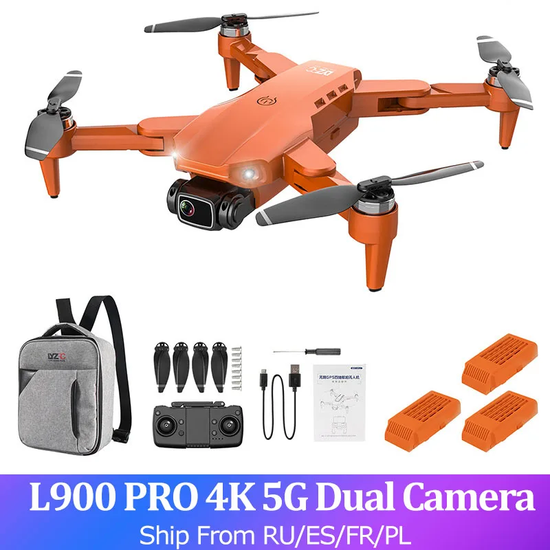 Dron teledirigido con GPS L900 PRO 4K, cuadric&oacute;ptero con c&aacute;mara FPV 5G, sin escobillas, 1,2 KM, 28min de vuelo, helic&oacute;ptero teledirigido, menos de 250g-0