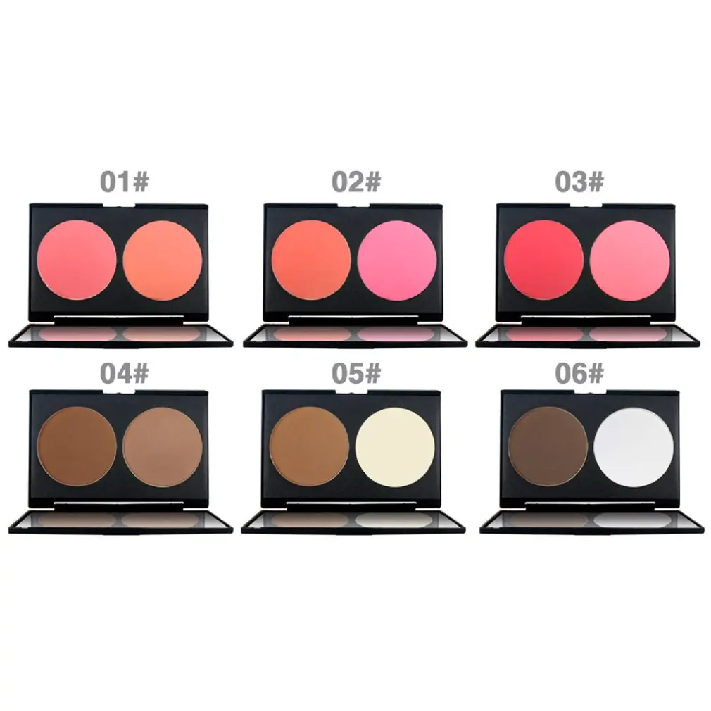 V лицо двойной Румяна матовая помада модифицированный контур повышение цвета два