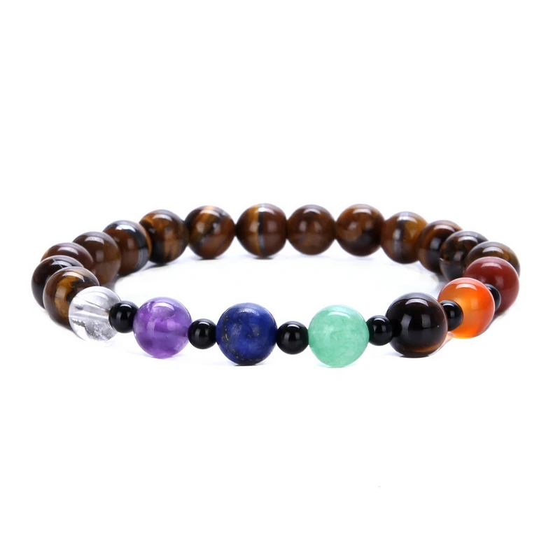 Натуральный Фиолетовый аметист яшма чакра бусины драгоценный камень нефрит агат