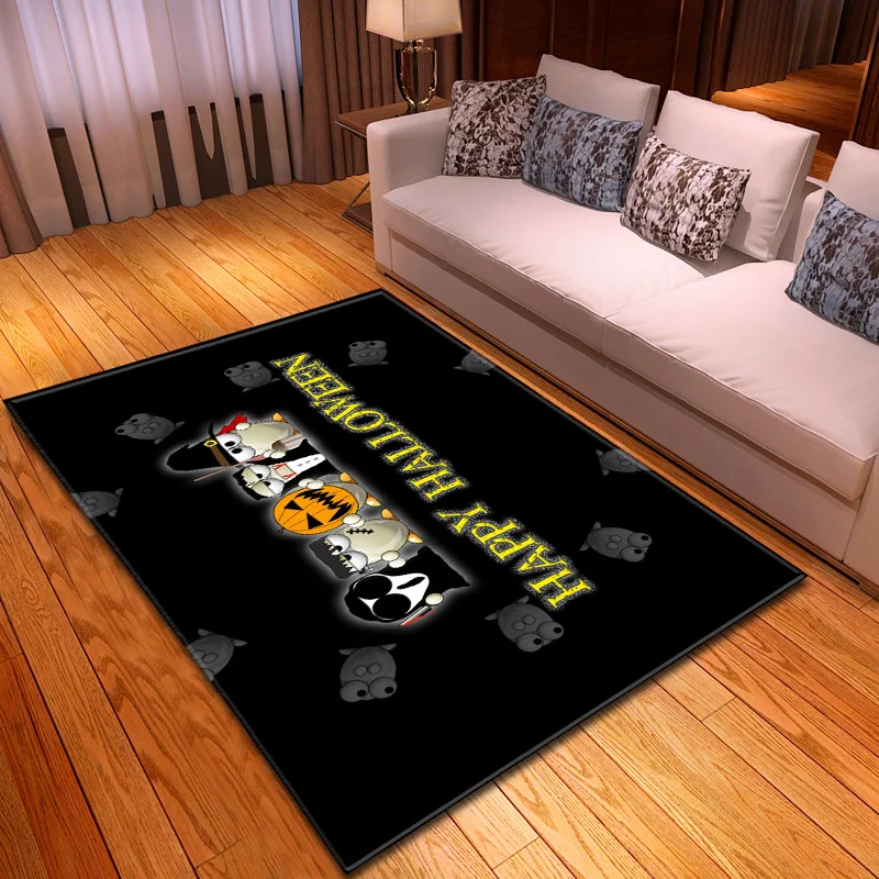 

Коврик для гостиной на Хэллоуин, домашний декор вечерние, напольный коврик/ковер с ужасной летучая мышь, старинный замок, напечатанные ковр...