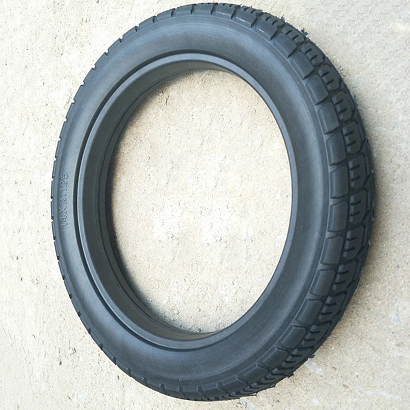 

Urethane Rubber 14*2.125 Electric Bicycle Scooter Tire Non-pneumatic Solid Tire