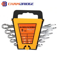6 14mm open end wrench 2 2mm ultra thin double headed spanner for drive shaft wrenches set universal repair hand tools
