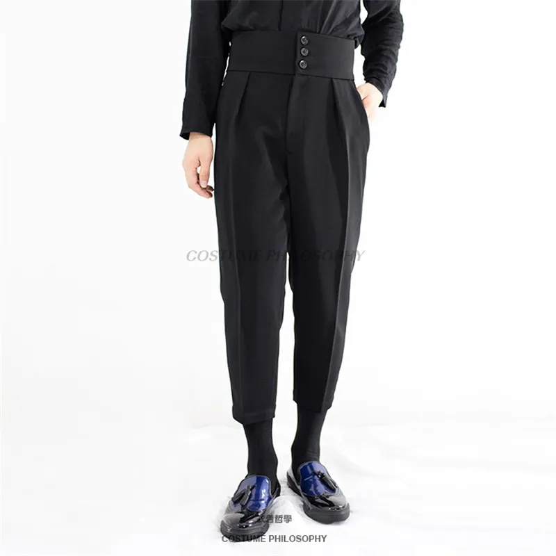 2018 Новый дизайн мужских повседневных модных брюк с высокой талией оригинальные