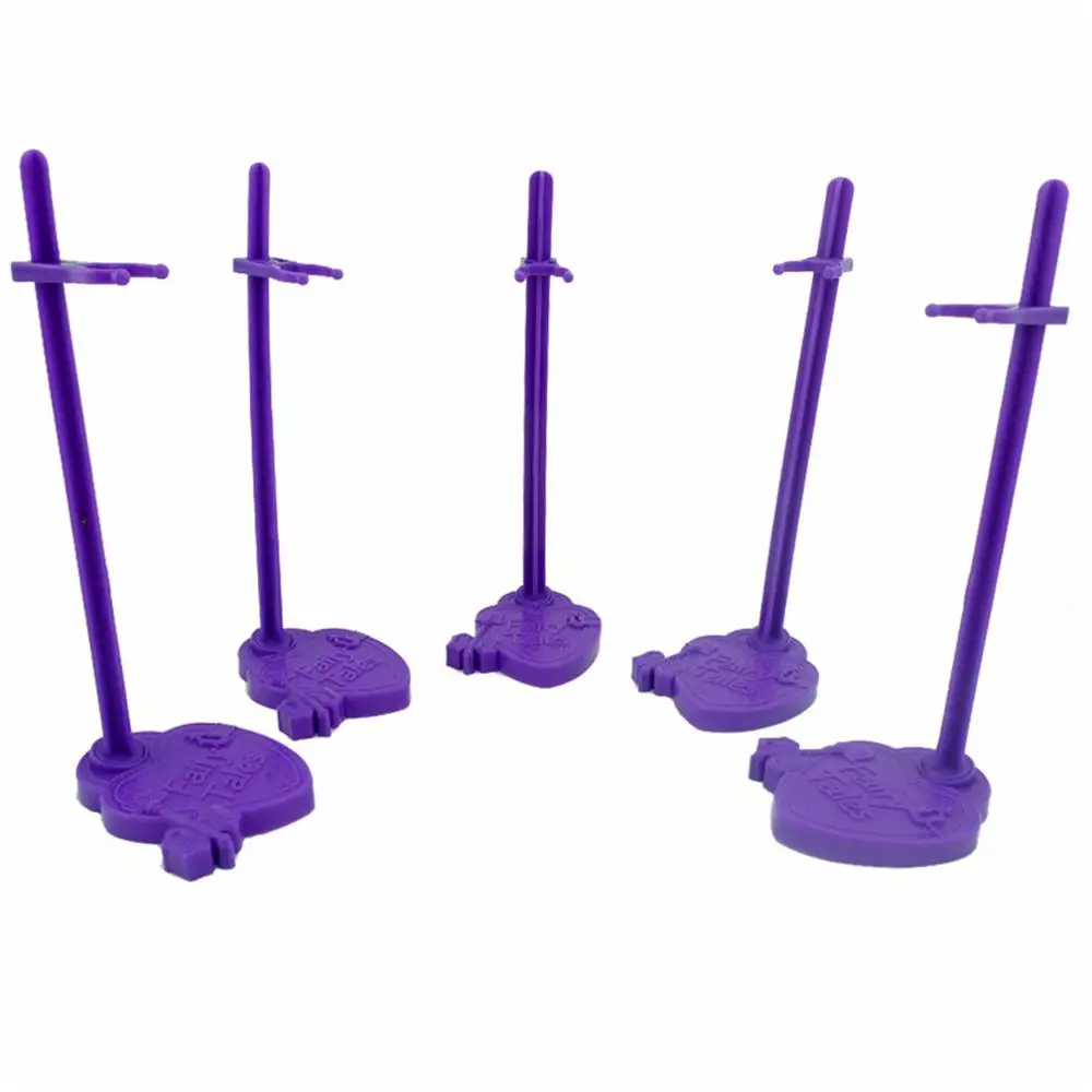 5 Pcs/Lot Plastic Purple Doll Stand Cute Figure Display Holder Toy Model Prop Up Accessories for Monster High Kids | Игрушки и хобби