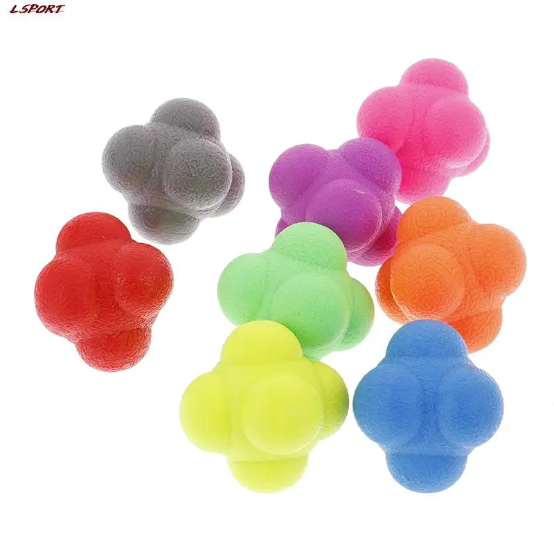 

Hexagonal Reaction Ball Agility Coordination Reflex Fitness Training Ball