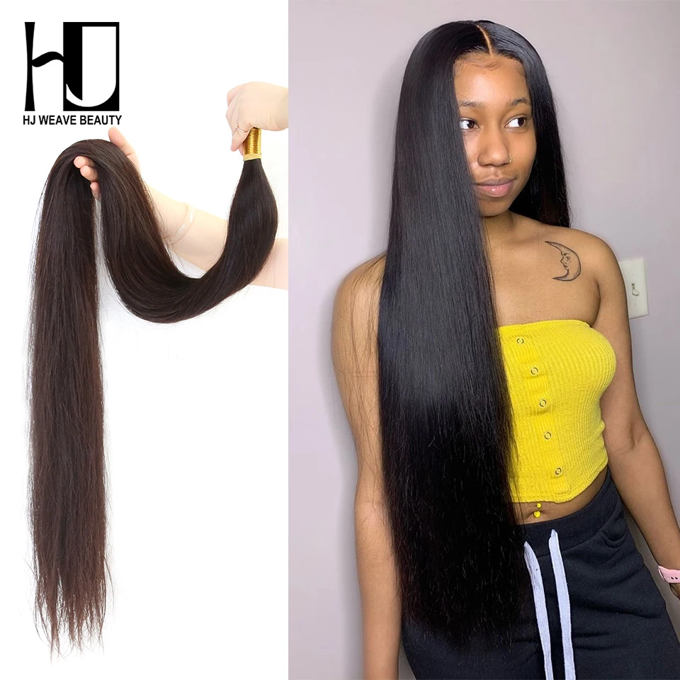 HJ WEAVE красота бразильских волос плетение пучки 10 дюймов 28 30 40 человеческие волосы