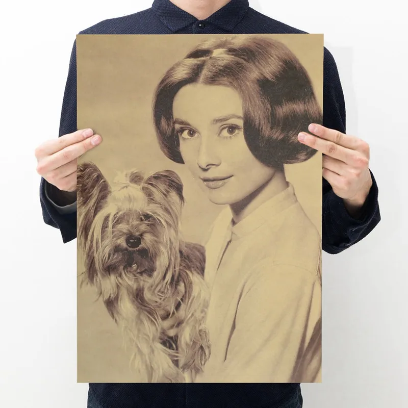 

Плакат «Звездная богиня» из крафт-бумаги, украшение для стен дома, спальни, сердечник с рисунком, 50, 5x35 см