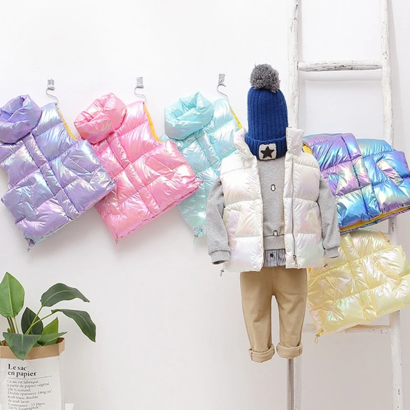 

Жилет детский пуховой из хлопка, на осень/зиму