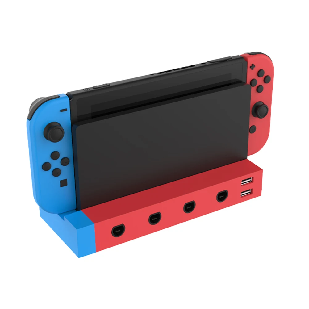 

Electronic Machine Game Parts for Nintendo GameCube Wired Controller Adapter 4 Ports Adapter with 2 USB Ports