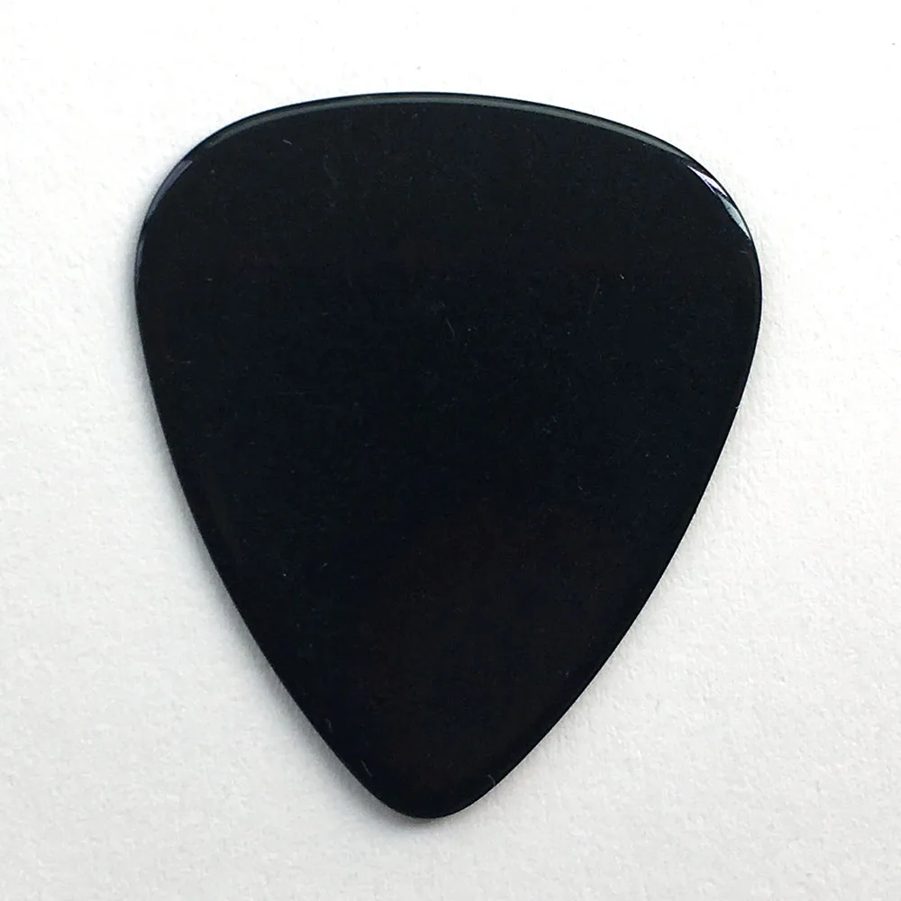 100 шт./лот Средний 0 71 мм целлюлоидные гитарные палочки одноцветные черные 2
