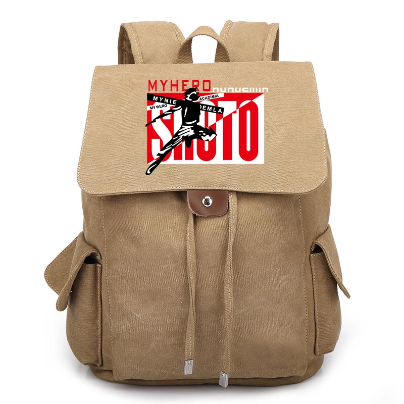 Холщовый Рюкзак на шнурке с героями мультфильмов моя геройская академия