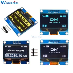 1,54 дюймов PM 5PIN  7PIN Белый Синий Желтый OLED модуль IIC I2C интерфейс 128x64 экран дисплея SSD1309 SPD0301 Драйвер IC 3,3-5 В