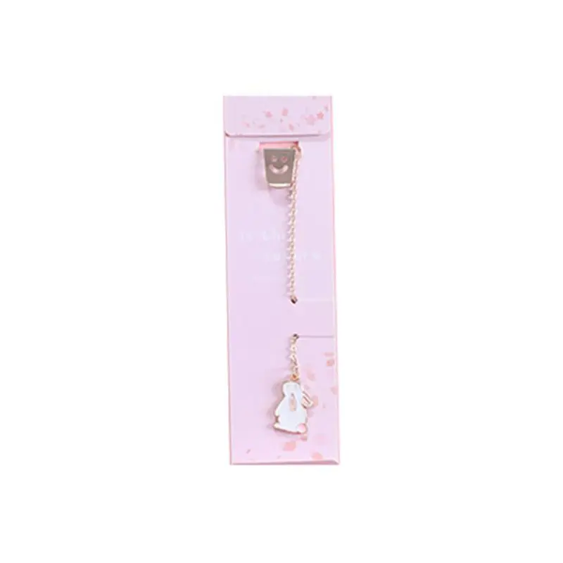 

Cute Dog Rabbit Rainbow Pendant Metal Bookmarks Stationery School Office Clip A21 20 Dropship
