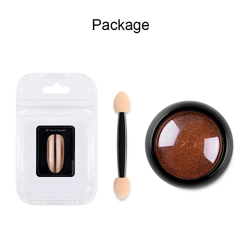 

Mirror Nail Art Glitter Powder Chrome Rub Pigment Gold Rose Metallic Powder For Nail Manicure Decoration Glitter Dust