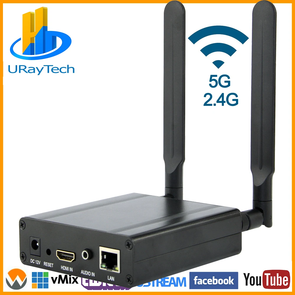 HEVC H.265 Wi Fi HDMI видео кодировщик к IP потоковый H.264 беспроводной с HTTP UDP RTP HLS RTMPS RTMP