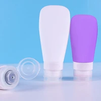 3pcs portable silicone refillable bottle travel packing press for lotion shampoo cosmetic squeeze containers travel bottle sets