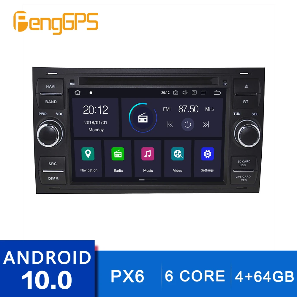 Android13 мультимедийный стерео для FORD FOCUS C-MAX FIESTA FUSION GALAXY TRANSIT KUGA GPS навигация CD DVD