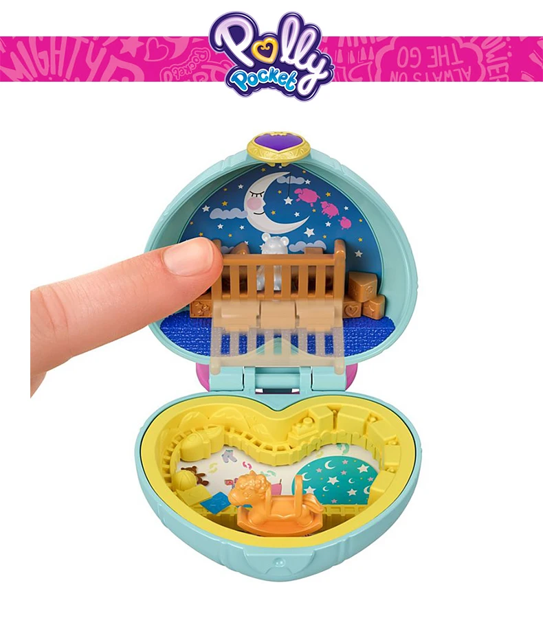 Polly Pocket Kid Toys Teeny Tot Nursery Collection Funny Theme Mini Cute Doll Toy With Beauriful Box FRY29 Gift Carry On Dolls