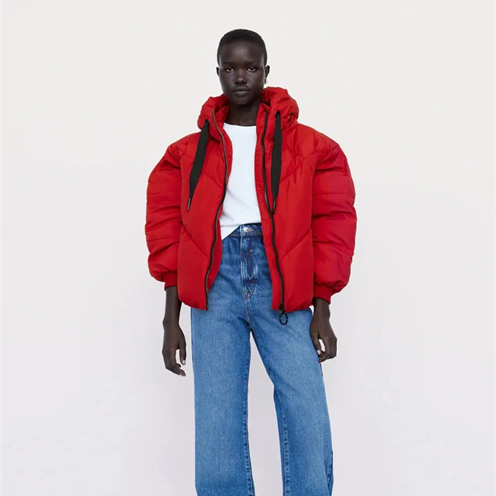 

Зимняя женская утепленная куртка Unizera 2021 с капюшоном, хлопковая куртка, Женская куртка 03046230250