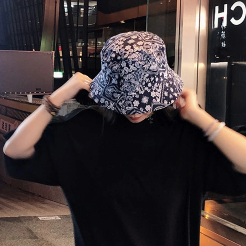 

Unisex Print Bucket Hat Hip Hop for women men male female