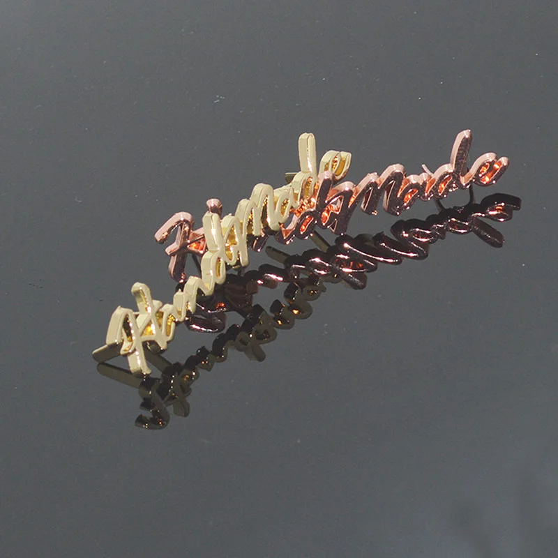 10 шт. ручной работы буквы металлические этикетки для джинсов обувь сумки бирки DIY